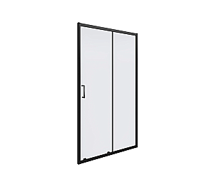 Душевая дверь Good Door CUBE 150 WTW-150-C-B стекло прозрачное/профиль черный матовый купить в интернет-магазине Sanbest