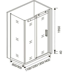 Душевой уголок Good door ALTAIR WTW+SP 130x80 купить в интернет-магазине Sanbest