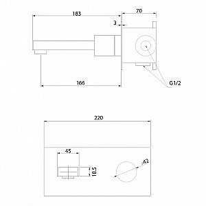 Смеситель для раковины ABBER Rund AF8712B черный матовый купить в интернет-магазине сантехники Sanbest