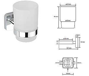 Стакан для зубных щеток Bemeta Tasi 154110012 купить в интернет-магазине сантехники Sanbest