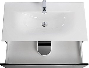 Тумба с раковиной BelBagno MARINO-CER-N-900-2C-SO-NL-P Nero Lucido для ванной в интернет-магазине Sanbest