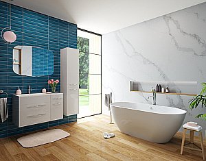 Ванна Эстет Майами silk 160x75 белая матовая купить в интернет-магазине Sanbest