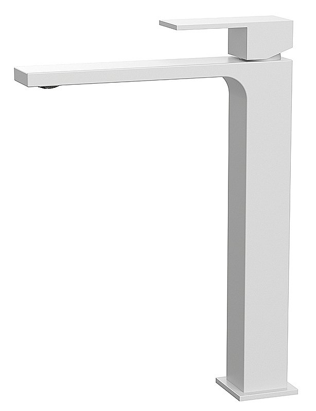 Смеситель для раковины Kaiser Cube 01311-4 белый матовый купить в интернет-магазине сантехники Sanbest