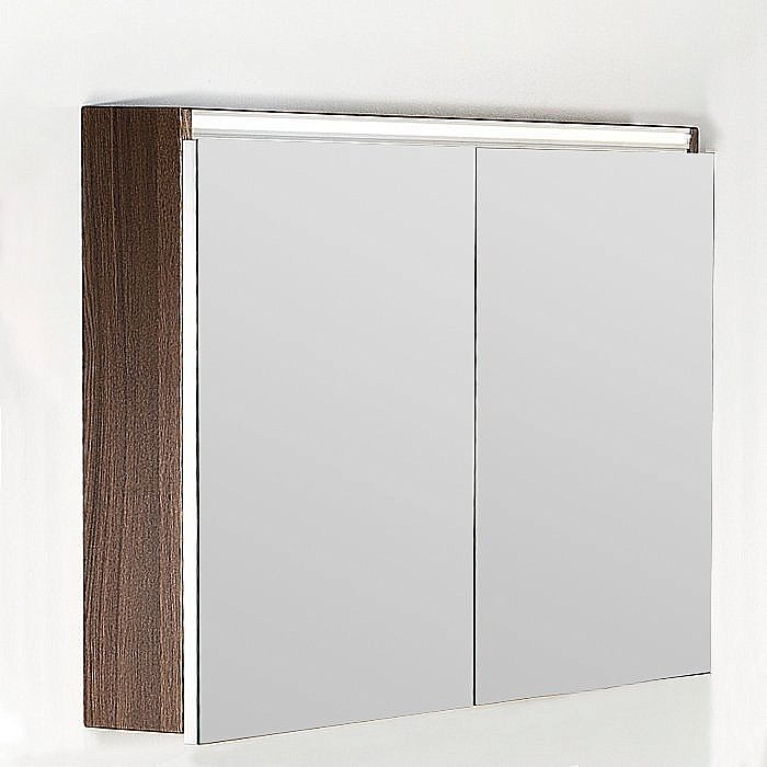 Зеркальный шкаф Armadi Art Vallessi дуб темный фактурный 80 купить в интернет-магазине сантехники Sanbest