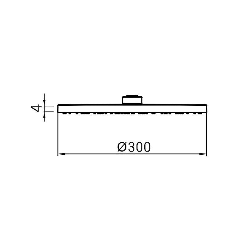 Верхний душ Webert SHOWER SET AC1010015STEEL хром купить в интернет-магазине сантехники Sanbest