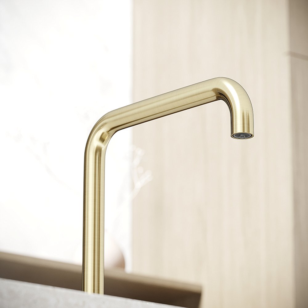 Смеситель для кухни Sancos Vela SC4013BG брашированное золото купить в интернет-магазине сантехники Sanbest