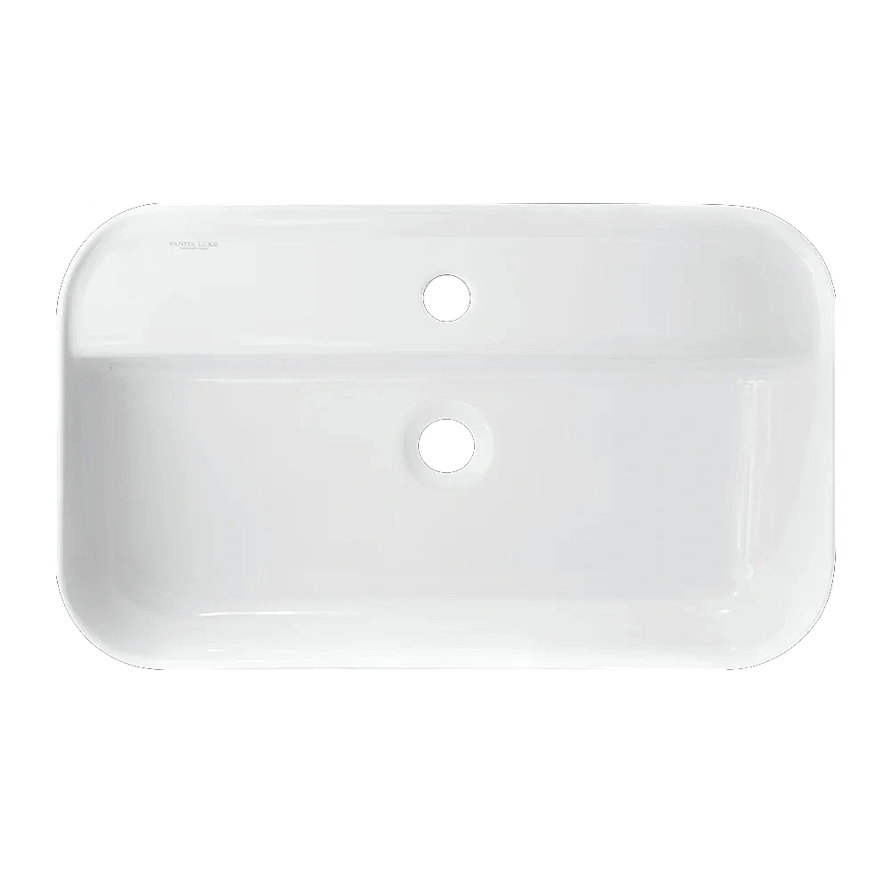 Раковина Sanita luxe Infinity Shelf 60 INF60SLWB01SH белая купить в интернет-магазине Sanbest