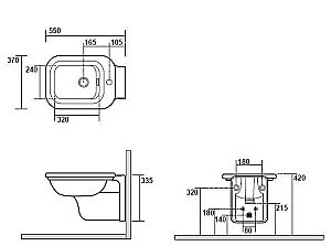 Биде подвесное Kerasan Waldorf 4125K1 купить в интернет-магазине Sanbest