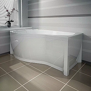 Ванна с гидромассажем Радомир Миранда 2-83-2-1-0-209 168х95 ЛЮКС ХРОМ белая, левосторонняя купить в интернет-магазине Sanbest