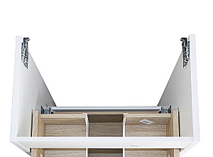 Тумба с раковиной Azario LOTOS 50/2 CS00094771 белая/дуб для ванной в интернет-магазине Sanbest