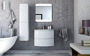 Пенал Cezares Vague 30 44322 Bianco lucido для ванной в интернет-магазине сантехники Sanbest