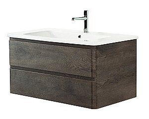 Тумба с раковиной BelBagno ALBANO 2C SO CER 105 Rovere Nature Grigio для ванной в интернет-магазине Sanbest