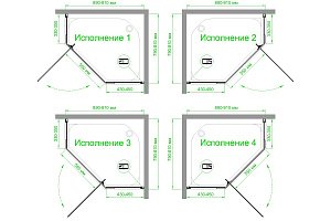 Душевой уголок Royal Bath TR RB9080TR-C 80х90 матовое стекло/профиль белый купить в интернет-магазине Sanbest