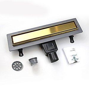 Душевой лоток RGW Drain Leo-31-40 40 60213140-06 золото брашированное купить в интернет-магазине Sanbest