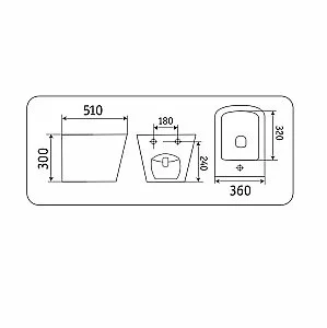Биде подвесное CeramaLux N 5370MH светло-серое матовое купить в интернет-магазине Sanbest