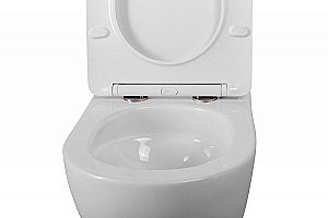 Унитаз подвесной BelBagno Sfera-Tor BB046CH-TOR/SC белый, безободковый, с крышкой микролифт, слив-торнадо купить в интернет-магазине Sanbest