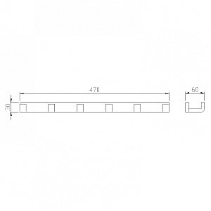 Вешалка на 6 крючков Abber WESTEN AA1752G золото матовое купить в интернет-магазине сантехники Sanbest