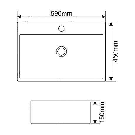 Раковина Melana 7295 7295-805 белая купить в интернет-магазине Sanbest