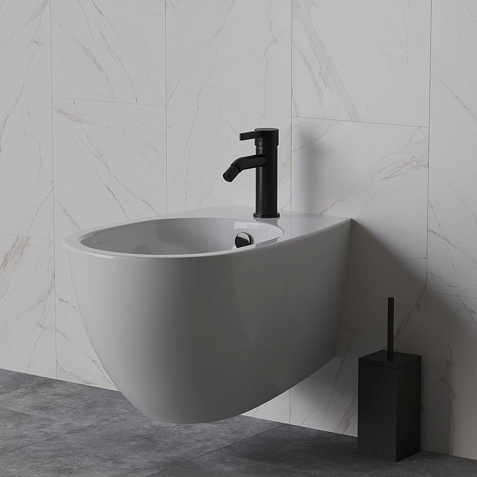 Смеситель для биде PAINI Brera 74PZ304 черный матовый купить в интернет-магазине сантехники Sanbest