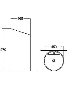 Раковина напольная WeltWasser Leerbach 10000013340 белая купить в интернет-магазине Sanbest