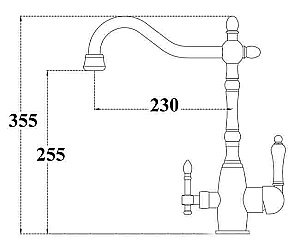 Смеситель для кухни Zorg Sanitary ZR 312 YF-33 Хром купить в интернет-магазине сантехники Sanbest