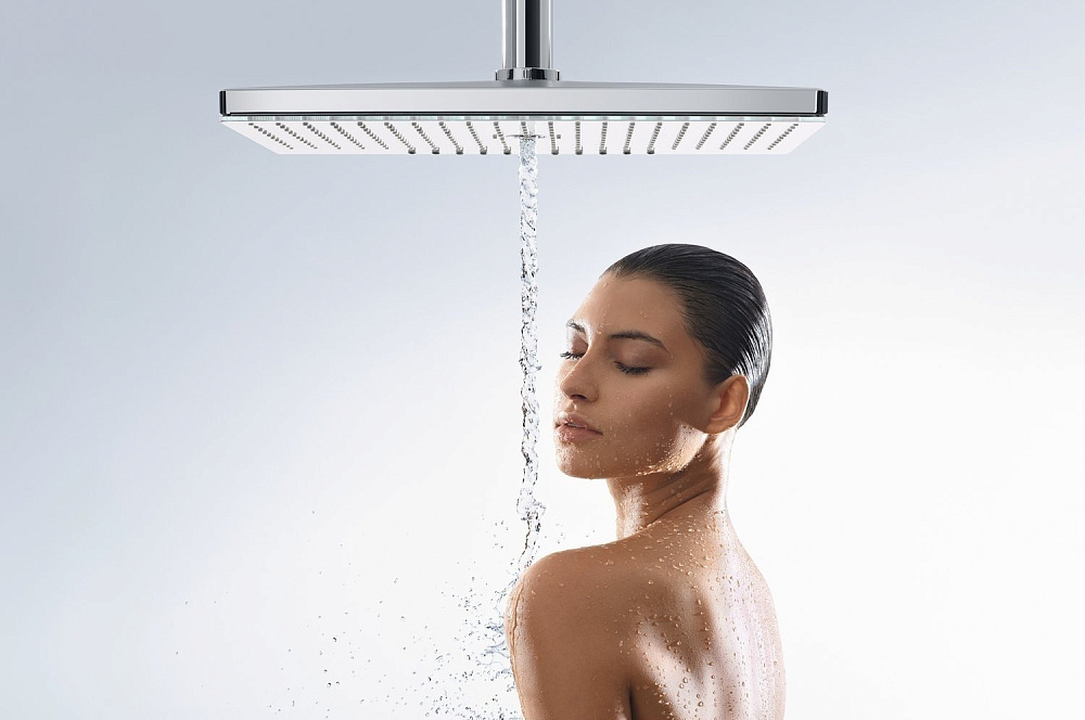 Верхний душ Hansgrohe Rainmaker Select 460 3jet Черный 24007600 купить в интернет-магазине сантехники Sanbest