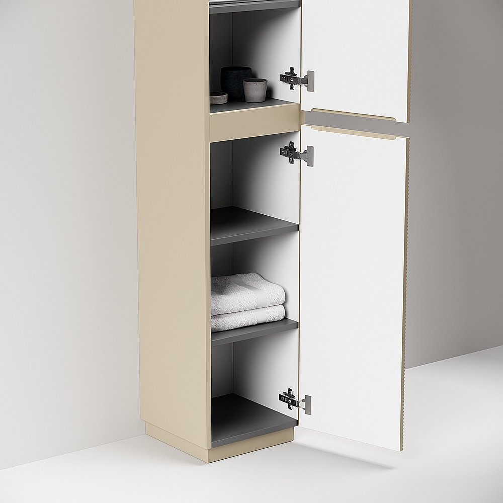 Шкаф-пенал напольный Sancos Folk Floor PFL35FCP капучино для ванной в интернет-магазине сантехники Sanbest