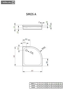 Душевой поддон Radaway Siros A 90x90 купить в интернет-магазине Sanbest