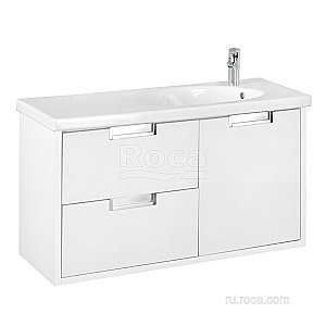 Тумба с раковиной Roca Etna 857302806 100 белый глянец для ванной в интернет-магазине Sanbest