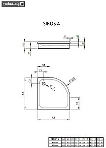 Душевой поддон Radaway Siros A SBA9917-1 90x90 белый купить в интернет-магазине Sanbest