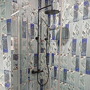 Душевая система PAINI Cox 78PZ689THTT черная матовая купить в интернет-магазине сантехники Sanbest