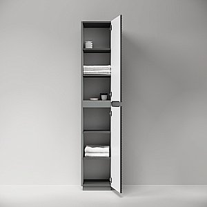 Шкаф-пенал напольный Sancos Folk Floor PFL35FGS Grey soft для ванной в интернет-магазине сантехники Sanbest