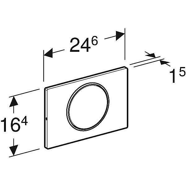 Кнопка для инсталляции Geberit Sigma 10 черная купить в интернет-магазине сантехники Sanbest