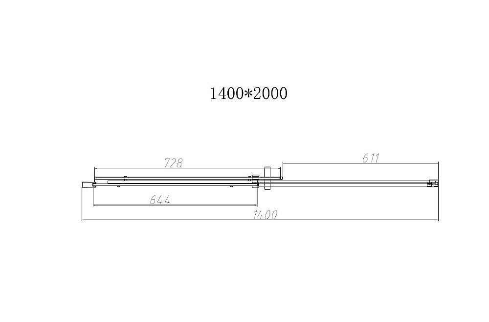 Душевая дверь Vincea DICE VDS-4D140CL 140 хром/прозрачная купить в интернет-магазине Sanbest