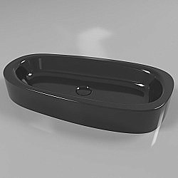 Раковина накладная WhiteCross Moonstone E 70 0731.070035.101 черная купить в интернет-магазине Sanbest