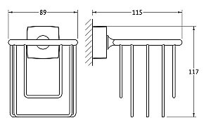 Держатель освежителя воздуха FBS Esperado ESP 051 купить в интернет-магазине сантехники Sanbest