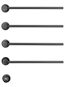 Полотенцесушитель электрический встраиваемый WONZON & WOGHAND MÜNCHEN, Темный графит (WW-A354-GM) купить в интернет-магазине сантехники Sanbest