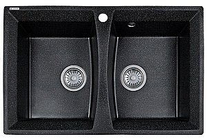 Мойка кухонная Kaiser KM2M-5078 BW черная купить в интернет-магазине сантехники Sanbest