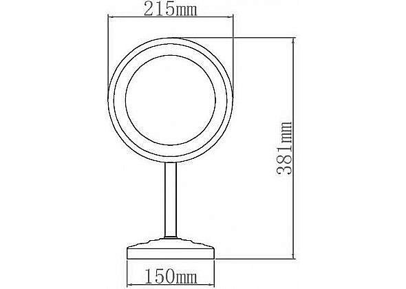 Зеркало косметическое Aquanet Lvyi 2209D купить в интернет-магазине сантехники Sanbest