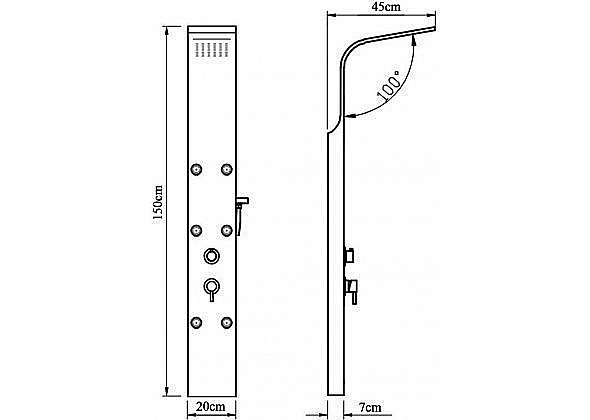 Душевая панель Aquanet Galaxy White купить в интернет-магазине сантехники Sanbest