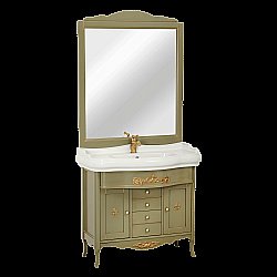 Тумба с раковиной Migliore Bella 100 Oliva для ванной в интернет-магазине Sanbest