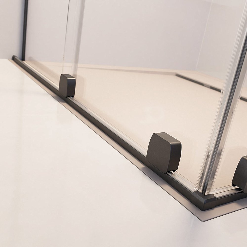 Душевое ограждение Radaway Furo Brushed GunMetal Walk-in 130 10106688-92-01 стекло прозрачное/профиль брашированная оружейная сталь купить в интернет-магазине Sanbest