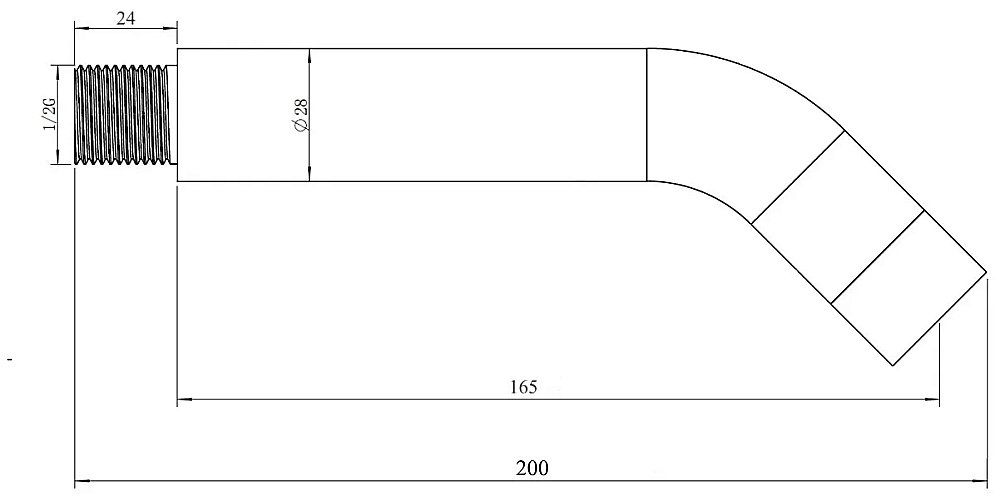 Излив Elghansa RS-27P хром купить в интернет-магазине сантехники Sanbest