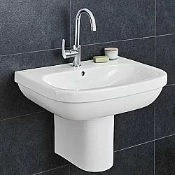 Раковина с полупьедесталом Grohe Euro Ceramic GR2004-2 60 альпин-белая купить в интернет-магазине Sanbest