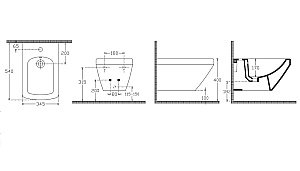 Биде подвесное ISVEA PRISSIMO 10PO41001 белый купить в интернет-магазине Sanbest