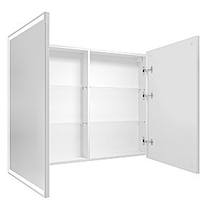 Зеркальный шкаф Grossman Меркадо 90 209003 белый купить в интернет-магазине сантехники Sanbest