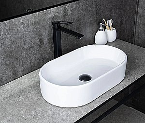 Раковина накладная Gid Lago 52,5 N9020 51209 белая купить в интернет-магазине Sanbest