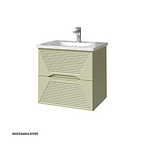 Тумба с раковиной Caprigo Modo-Terza 60 с интегрированной ручкой, цвет на выбор для ванной в интернет-магазине Sanbest