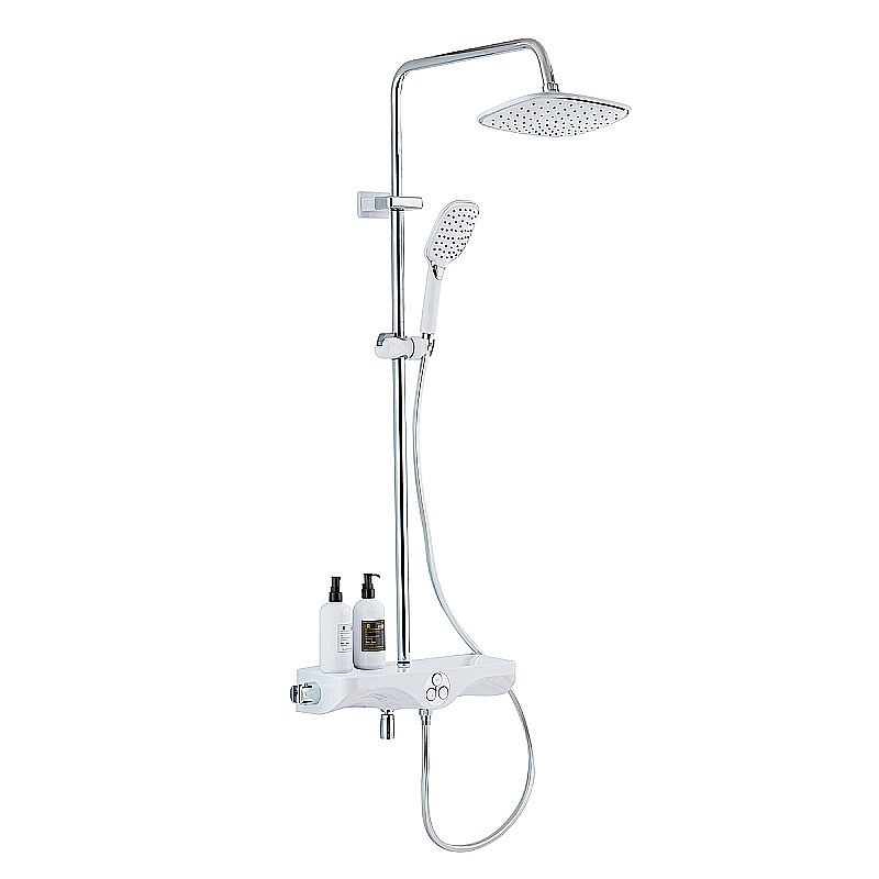 Душевая система Azario AZ-821 хром/белая купить в интернет-магазине сантехники Sanbest