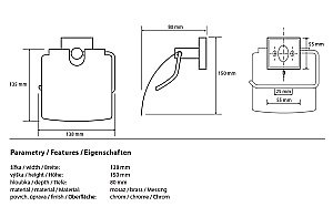 Держатель для туалетной бумаги Bemeta Beta 132112012 купить в интернет-магазине сантехники Sanbest